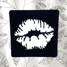 Сексуальная губная помада, водостойкие трафареты для татуировок, женские трафареты, хна, шаблон для татуировки, боди-арт, аэрограф, живопись, тату-паста