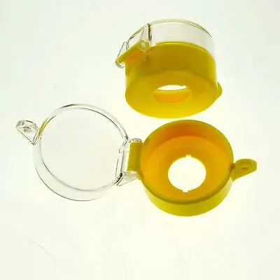 

2 x Yellow Clear 22mm Mount FJ-13 Emergency PushButton Switch Protective Cover