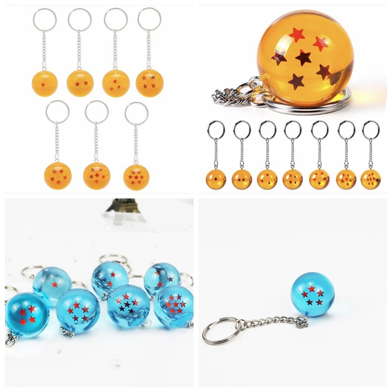 

Dragon Ball Anime Pendant Crystal Ball Pendant Star Z 7 Stars Balls Japan Cartoon Dragon Ball Keyring Figures Ornament Kids Toys