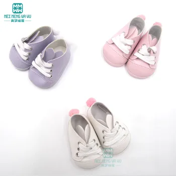 

mini doll neakers Shoes Rabbit ear flats baby Shoes for American doll and new born dolls Accessories