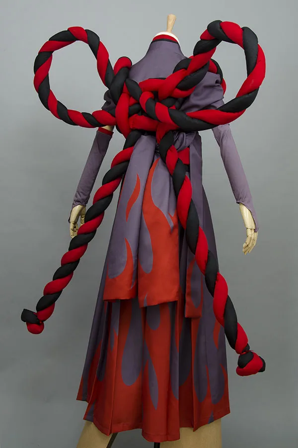 Onmyoji cosplay Reaper Black Meikai No Yakujin сатиновое японское кимоно шикигами черный красный Униформа костюм для Хэллоуина полный комплект