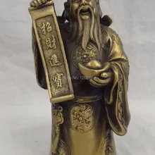 Zhmeru004@++ Китайский Бронзовый Буддизм Голова Дракона Богатство YuanBao Маммона Деньги Статуя Бога