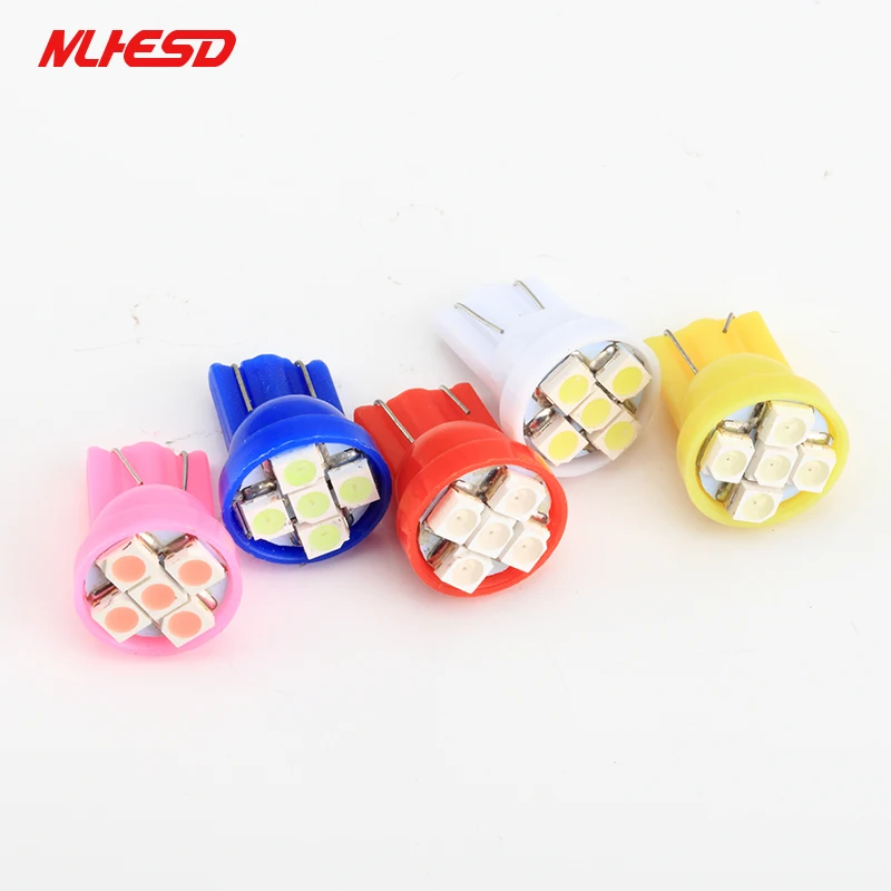 500 шт./лот T10 168 192 W5W белый 5SMD 5 SMD 3528 светодио дный автомобиля купола лампы 5 светодио дный Авто Дверные огни настольная лампа 12 В белый красный