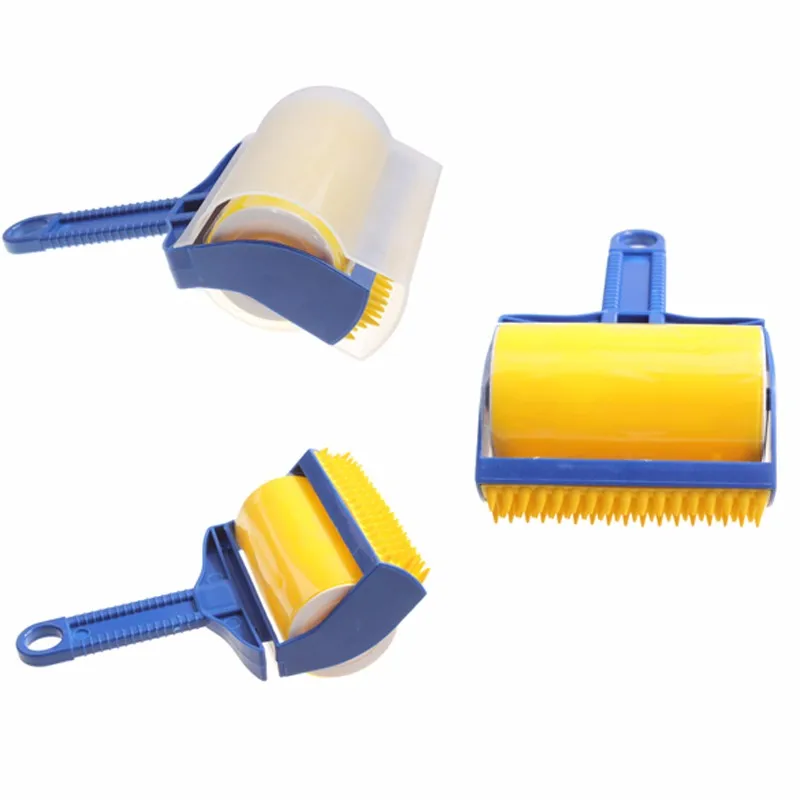 

Reusable Rubber Sticky Picker Clothes Cleaner Lint Sticking Roller Pet Hair Remover Brush Wool Cleaning Brush Catcher