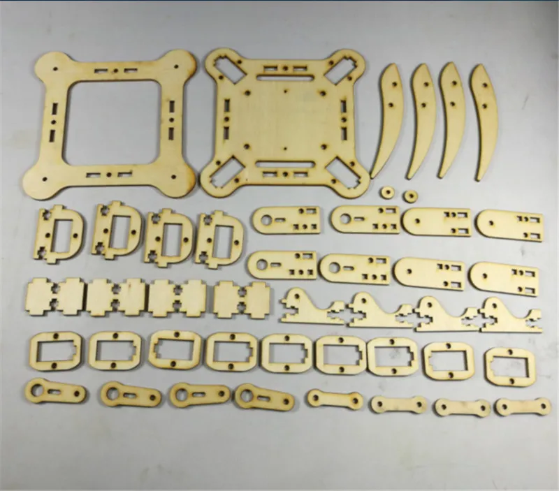 DIY mePed V2 четвероногий робот набор деревянных пластин 3 мм Parts v2 деревянный лист