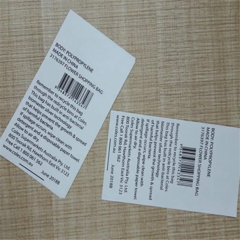 

100PCS New clothing custom washable shirt shirt label / printed label / sewing embroidery accessories 2019