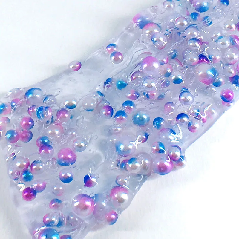 60ML Slime Colorful Beads Mermaid Crystal Mud Cotton DIY Slimes Dough Slime Charms Stress Relief Toy for Children Slime Gift