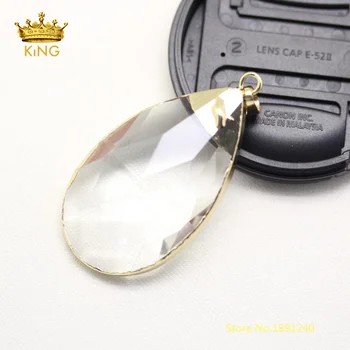 

10pcs 38x52mm Drop Glass Pendants Jewelry,Large Bezel Glass Teardrop Shaped Charms Pendants Healing Necklace Lamp Findings YT18