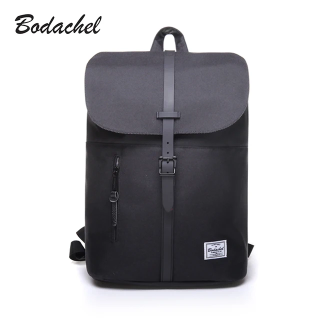 Cheap Bodachel Women Backpack Oxford Simple Design 14'' Notebook Backpacks Waterproof High Quality Bucket Backpack sac a dos rugzak