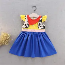 Розничная ; платье принцессы для девочек; летнее платье принцессы с героями мультфильмов для маленьких детей; одежда для дня рождения; E1121