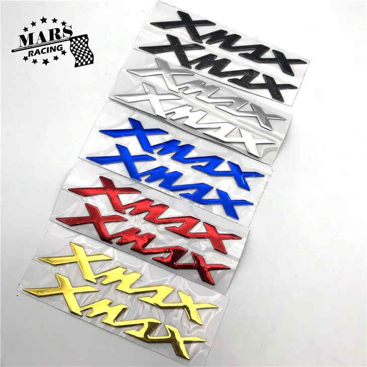 

Motorcycle Decals Stickers Emblem Badge 3D Decal Raised Tank Wheel Tank Decals Applique Emblem For Yamaha XMAX X-MAX 125 250 400