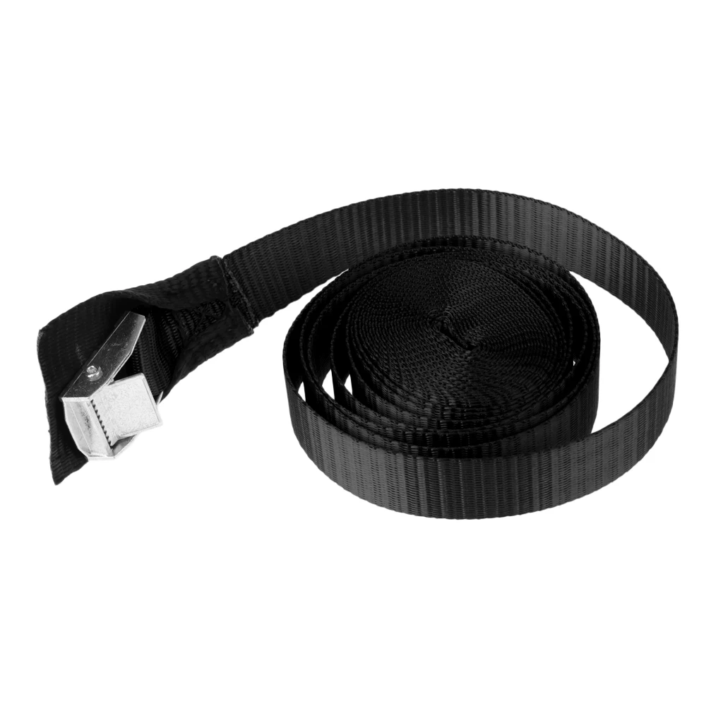 1 inch Wide 5 Meters / 3 Meters Kayak Tie Down Strap Pack Lash Belt Metal Buckle Fabric Protector Luggage Cargo Lash Belt