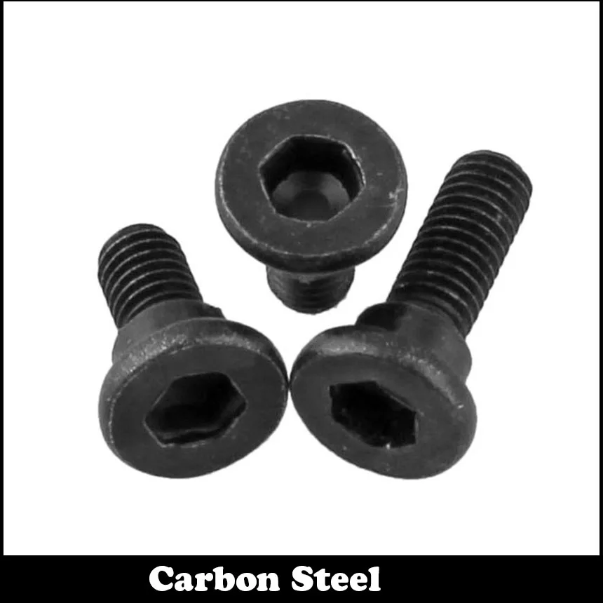 

12pcs M3 M3*4 Stepping Partical Board Screws Set Bolt 12.9 Grade Carbon Steel Black Model Step Screw