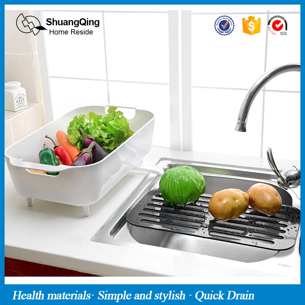 Plastic drain rack kitchen sink drain rack fruit vegetables dish rack