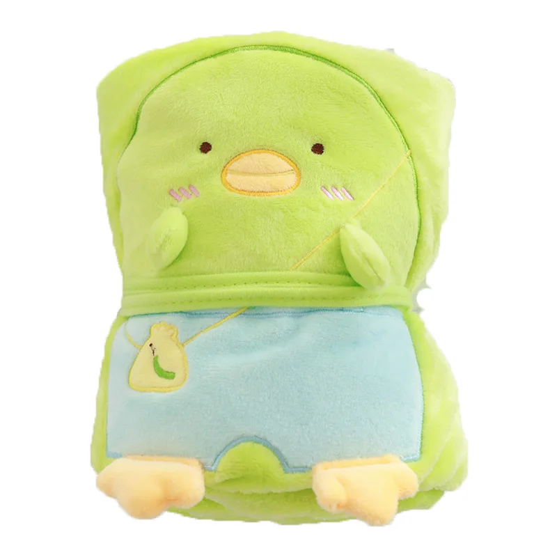 

super soft kawaii cartoon Japanese sumikko gurashi style coral fleece security blankets for children