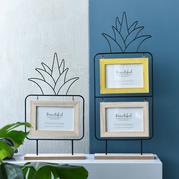 

Minimalist Fashion Pineapple Photo Frame, Room Table Decoration, Photo Holder