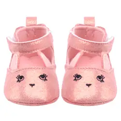 0-18 м Младенческая малышей Обувь для младенцев мягкая подошва Блёстки frincess Обувь для младенцев Нескользящие кроссовки Bling розовый