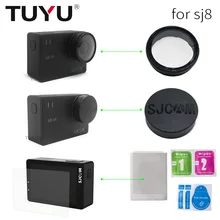 SJCAM SJ8 Lens Cap/Lens Cover/Glass UV Filter/Screen protector Film for For Original SJ8 Pro/Plus/Air Action Camera Accessories