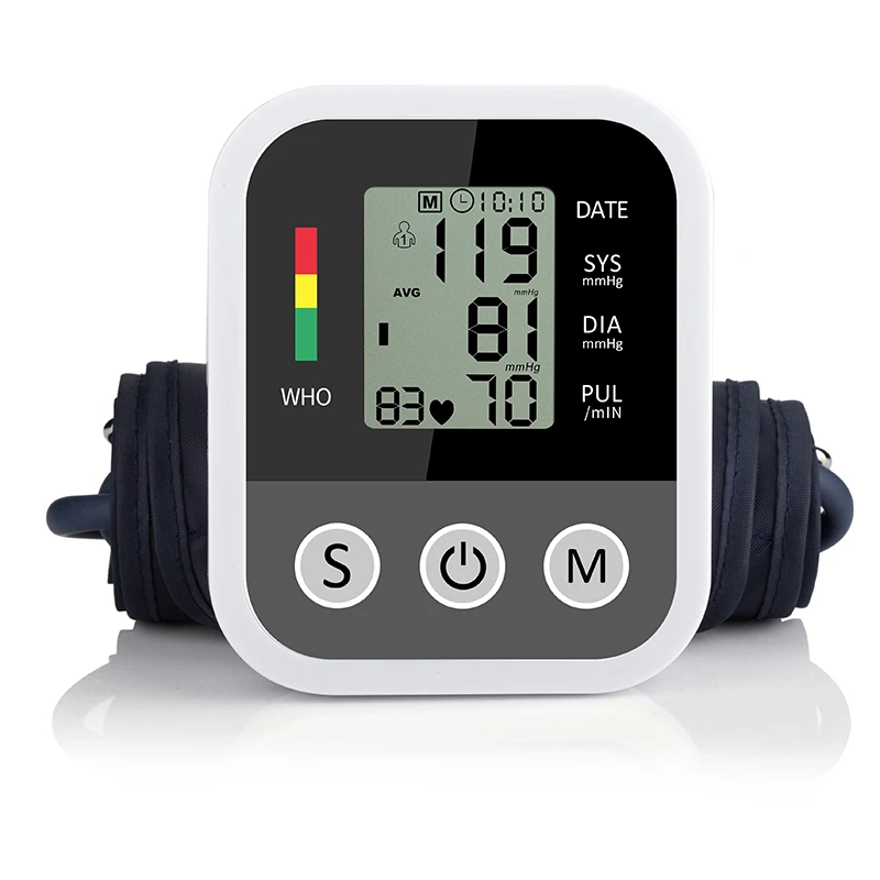 

Digital Upper Arm Blood Pressure Monitor Electronic LCD Blood Heart Beat Meter Machine 1pcs Sphygmomanometer