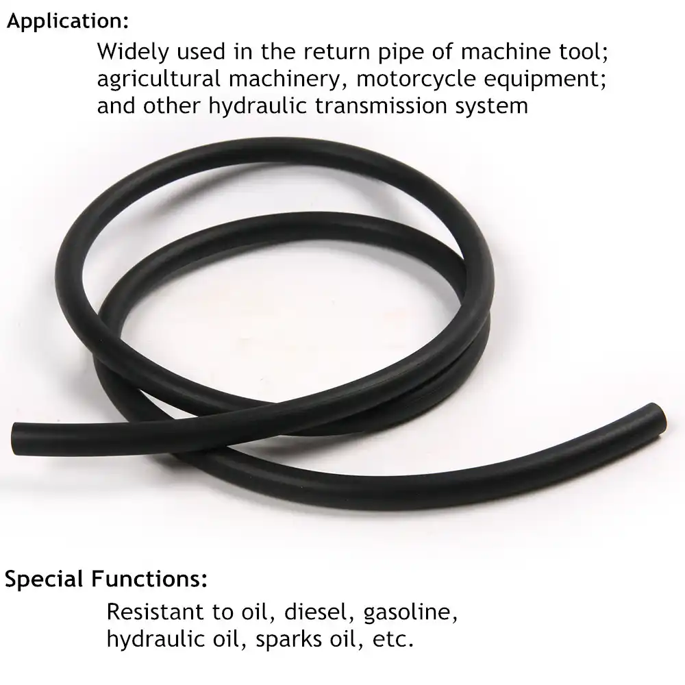 Forgun 1m Motorcycle Bike Fuel Gas Oil Delivery Tube Hose Petrol Pipe 5mm I//D 8mm O//D