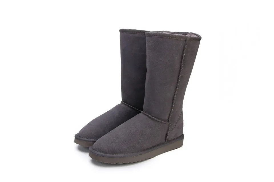 HABUCKN/модные женские зимние ботинки; классические женские зимние ботинки из натуральной кожи высокого качества в австралийском стиле; botas mujer Size34-44