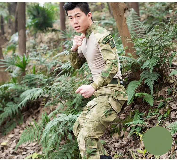 Лягушка карго боевой камуфляж 2 шт. комплект брюки+ Костюмы Тактический Commado комбинезон мульти карман для мужчин военная форма
