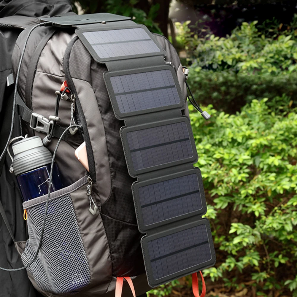 

Charging Mobile Phone Panels Solar Powered Package Portable Folding Charger Treasure Bag Board