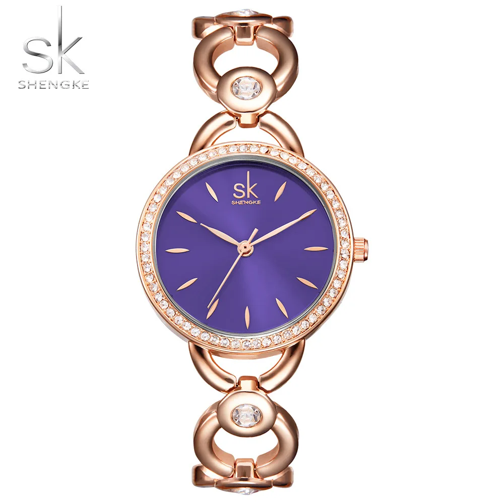 

Shengke Luxury Women Watch Famous Brands Gold Fashion Creative Bracelet Watches Ladies Women Wrist Watches Relogio Femininos SK