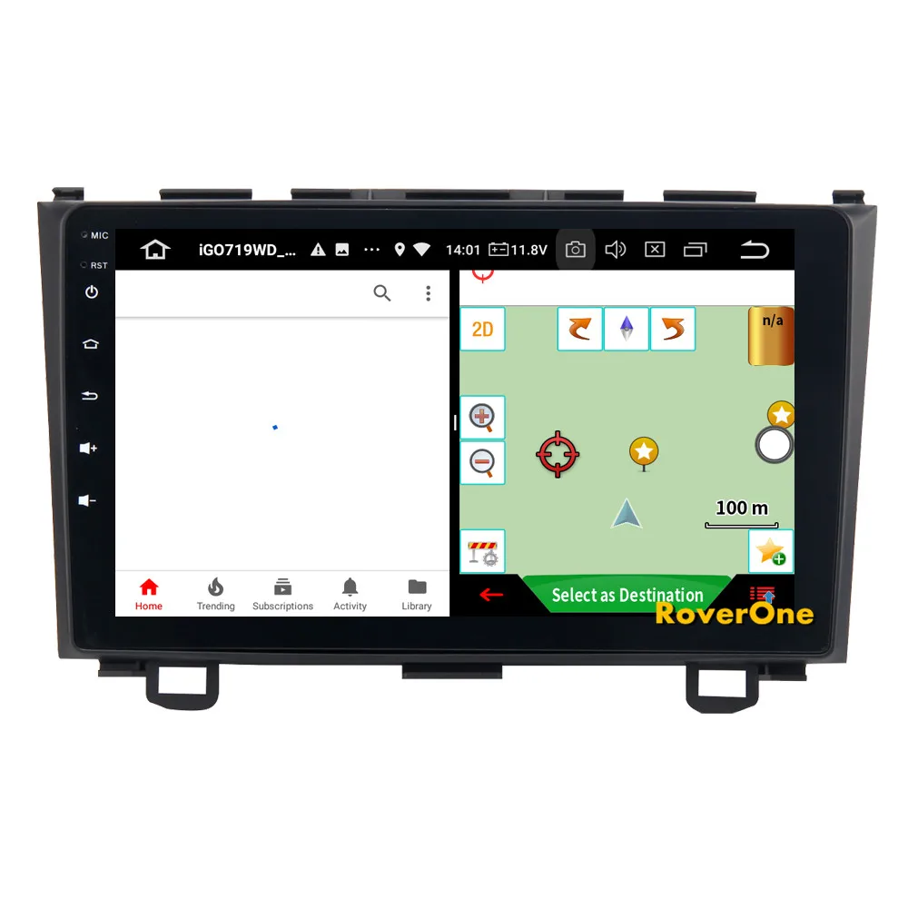 Discount RoverOne For Honda For CRV 2006 - 2011 Android 9.0 Autoradio Car Multimedia Player Radio GPS Navigation Head Unit NO DVD 11