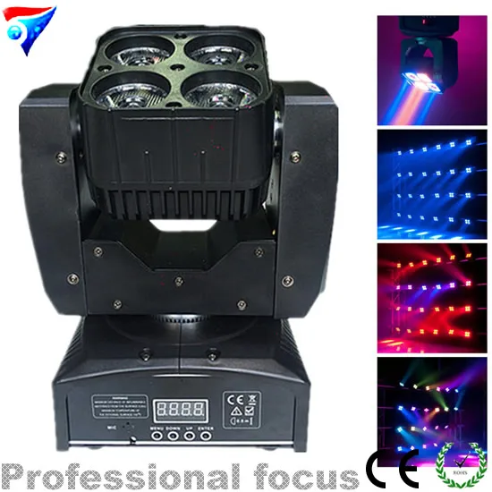 Бесплатная доставка 6 шт./лот CREE RGBW 4в1 4x15 Вт Led Луч Moving Head моющийся свет 15 LED DMX