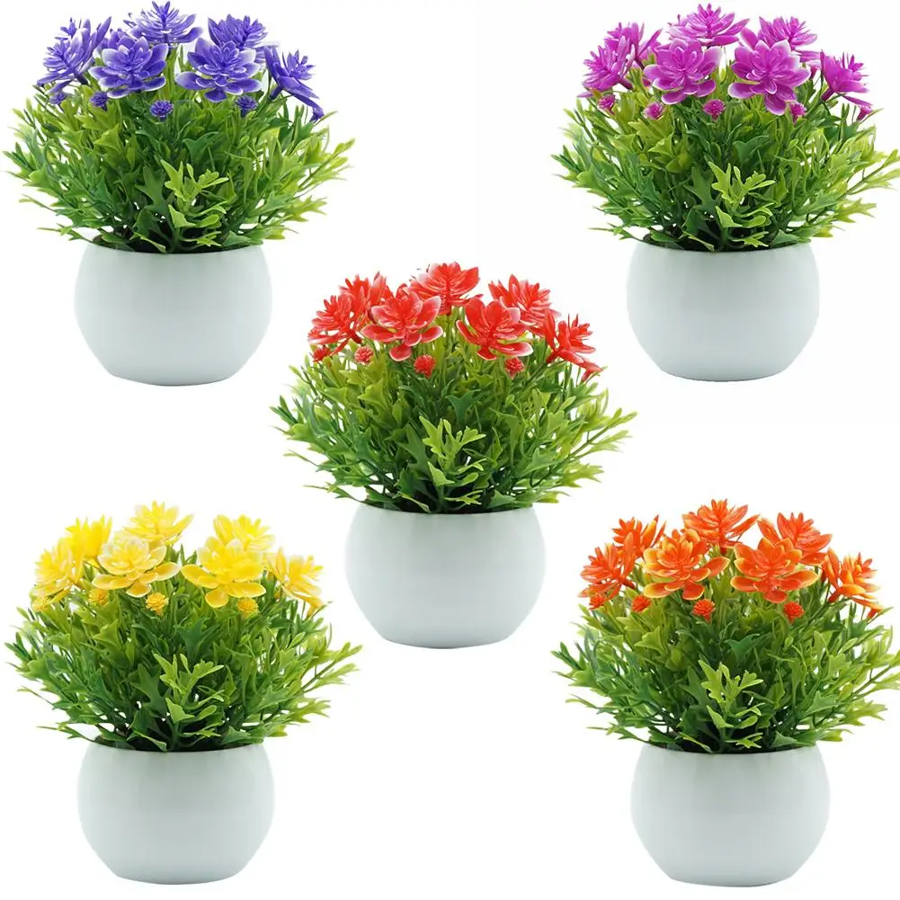 

HOT SALE 1Pc Artificial Flower Leaves Plant Bonsai Home Office Garden Desk Party Decor