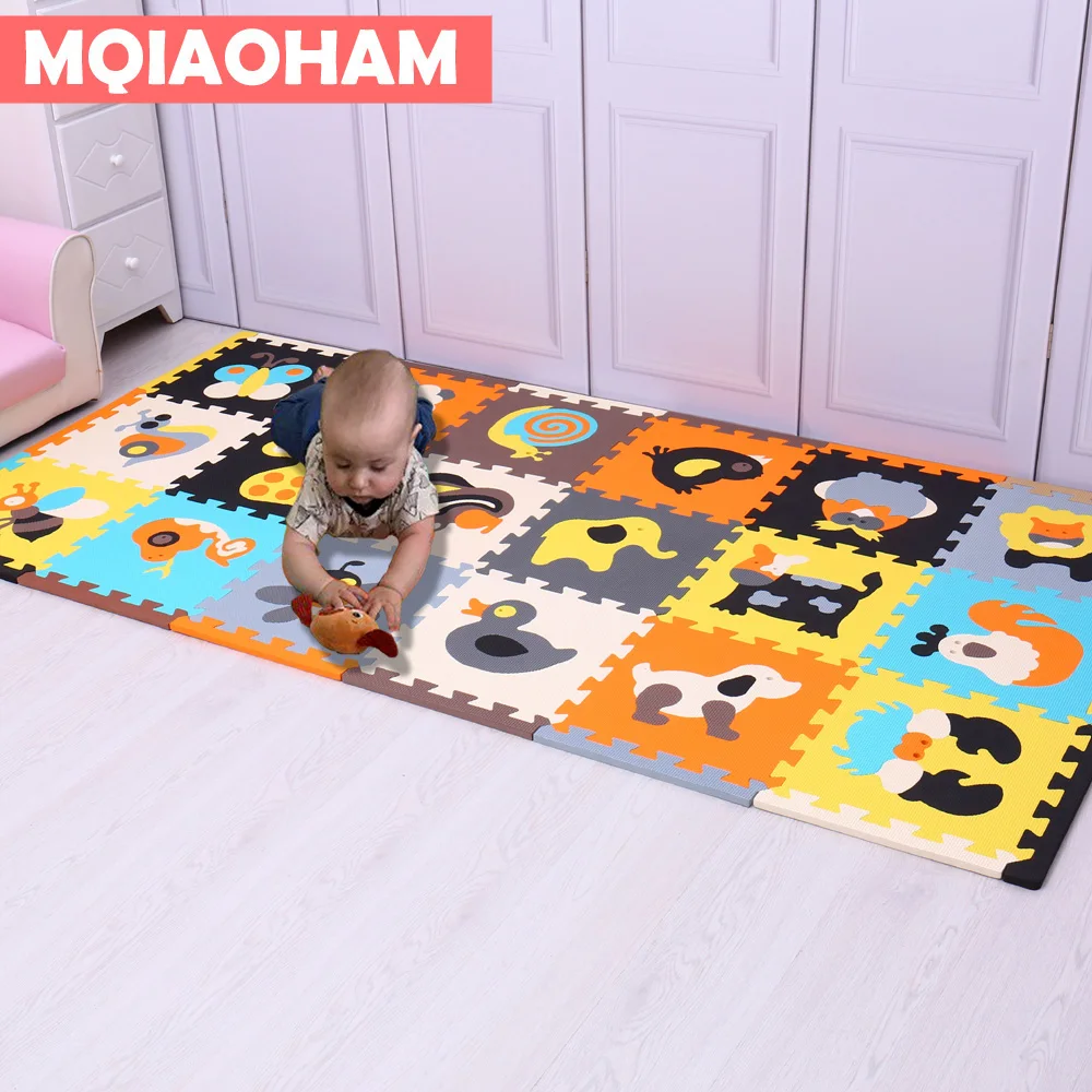 MQIAOHAM, 18 шт., с длинными краями, горячий детский игровой коврик-пазл, коврик-пазл из вспененного этилвинилацетата, водонепроницаемая, образов... MQIAOHAM, 18 шт., с длинными краями, горячий детский игровой коврик-пазл, коврик-пазл из вспененного этилвинилацетата, водонепроницаемая, образов...