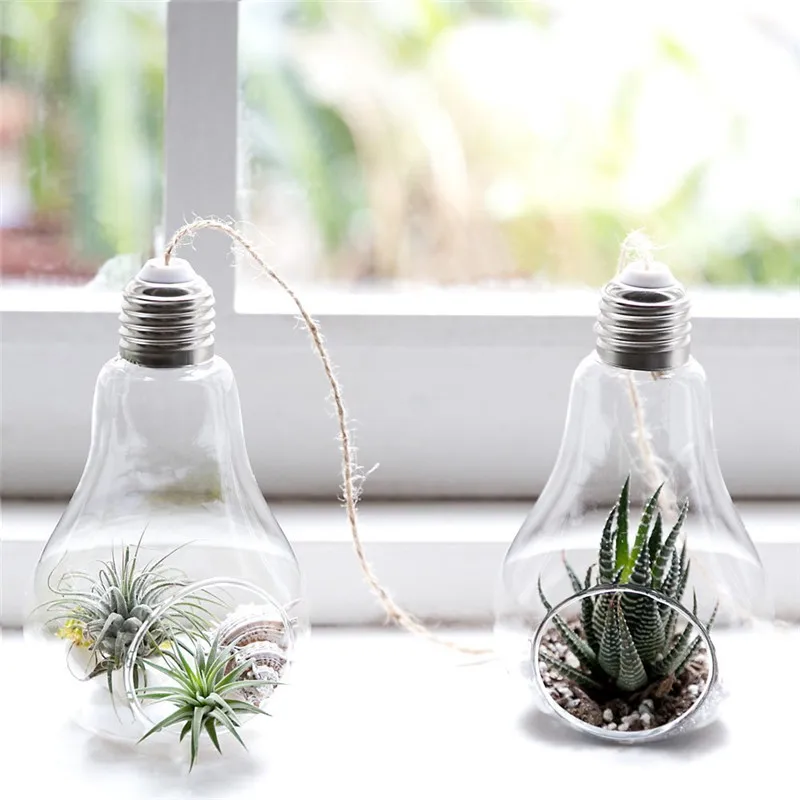 Стеклянная лампа в форме цветка|hanging vase|hydroponic containerglass bulb |