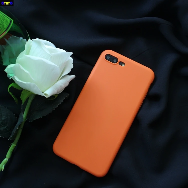 

Cyato Candy Tpu Yellow Phone Case for Iphone 7 case purple Solid Scrub Silicon Back Cover for IPhone 6 6s 8 plus X coque capa