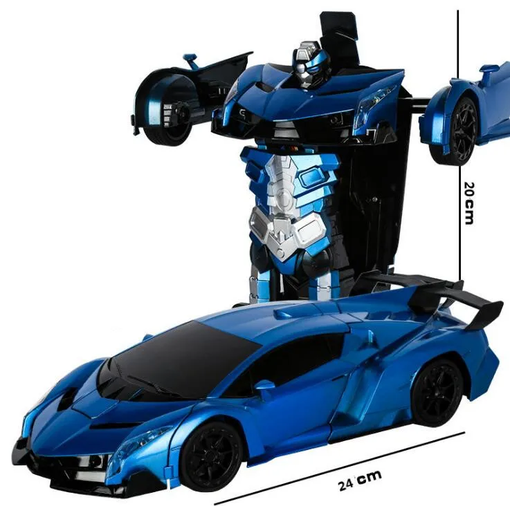 2In1 RC автомобиль спортивный трансформации модели роботов дистанционного