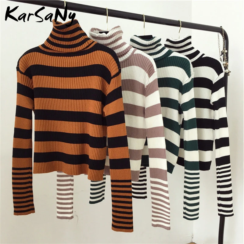 black and white striped sweater women's