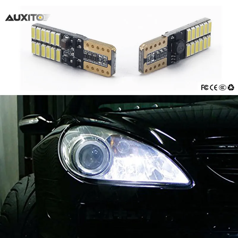 AUXITO 2x Canbus T10 194 198 W5W LED Bulb Car Parking Lights For