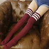 Fashion Thigh Highs Socks Stocking Cotton Plus Size Over Knee Socks For Girl Lady Warm Meias Stripe Women's Stockings Long Socks ► Photo 3/6