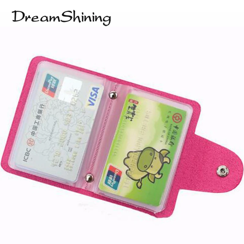 Dreamshining 12 Bit Slots Large Capacity New Business Cards Bags Women Men Anti-Magnetic Packs Bank ID Holders Card Holder Sets | Багаж и