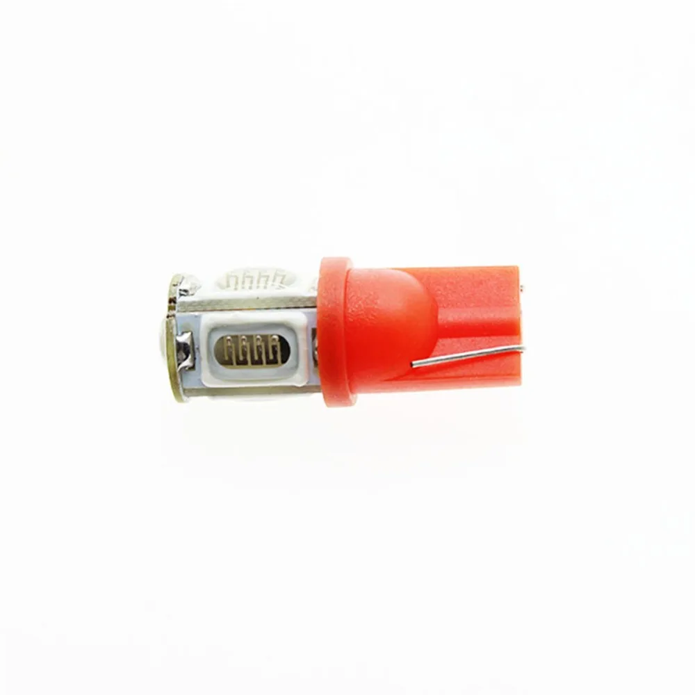 

2pcs/lot Wedge Lamp Universal Car Styling T10 W5W 5COB DC 12V LED interior parking Lights Source Clearance Lights Bulbs