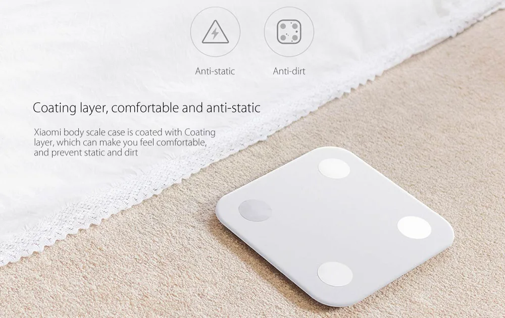 Original Xiaomi Silicone Soft Protective Case Anti-Static Washable Cover for Smart Body Fat Scales 