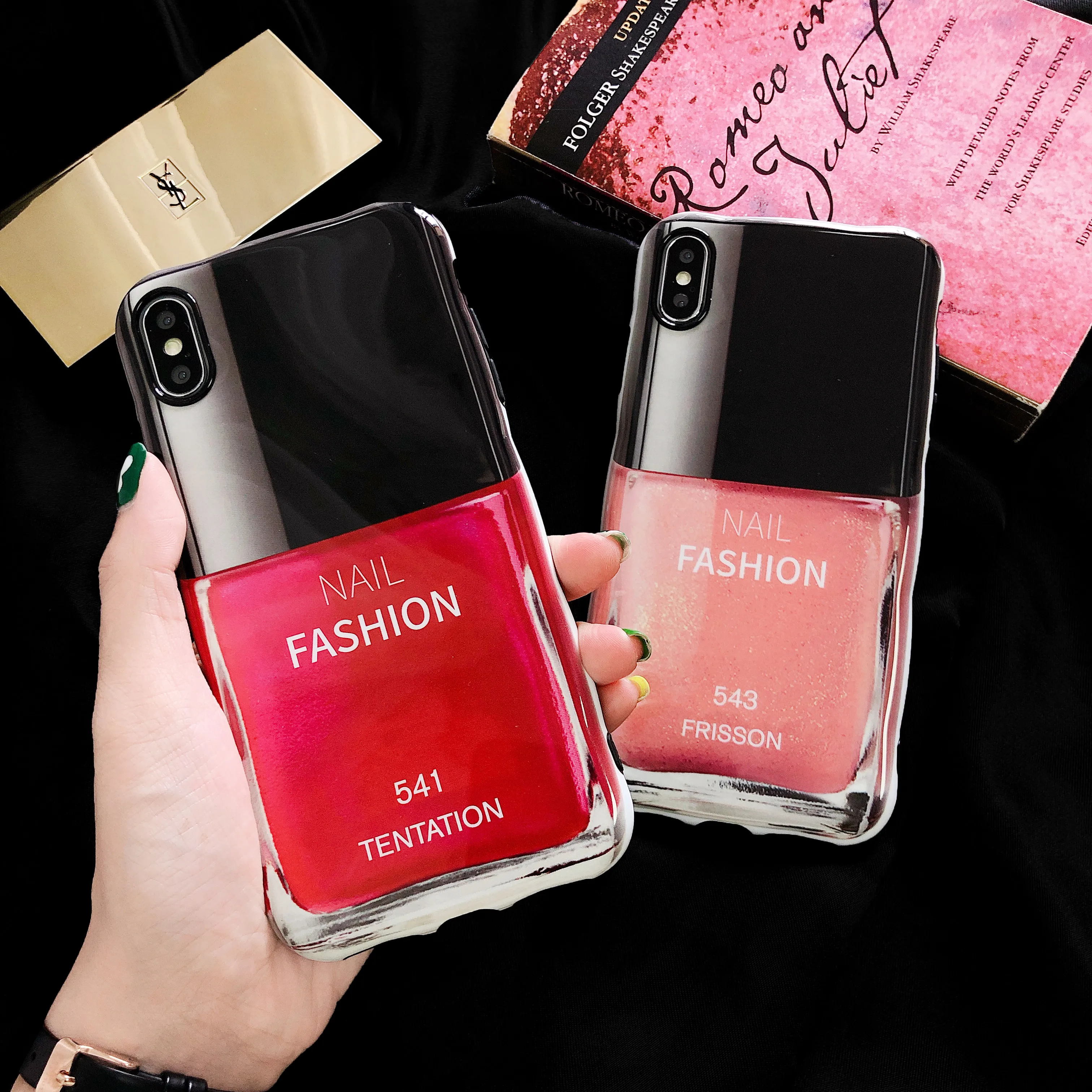 

PEIPENG Luxury Silicone Phone Case For iphone 6 6S 7 8 Plus Fashion Pink Red Soft TPU Cases For iPhone X XR XS MAX Coque Cover