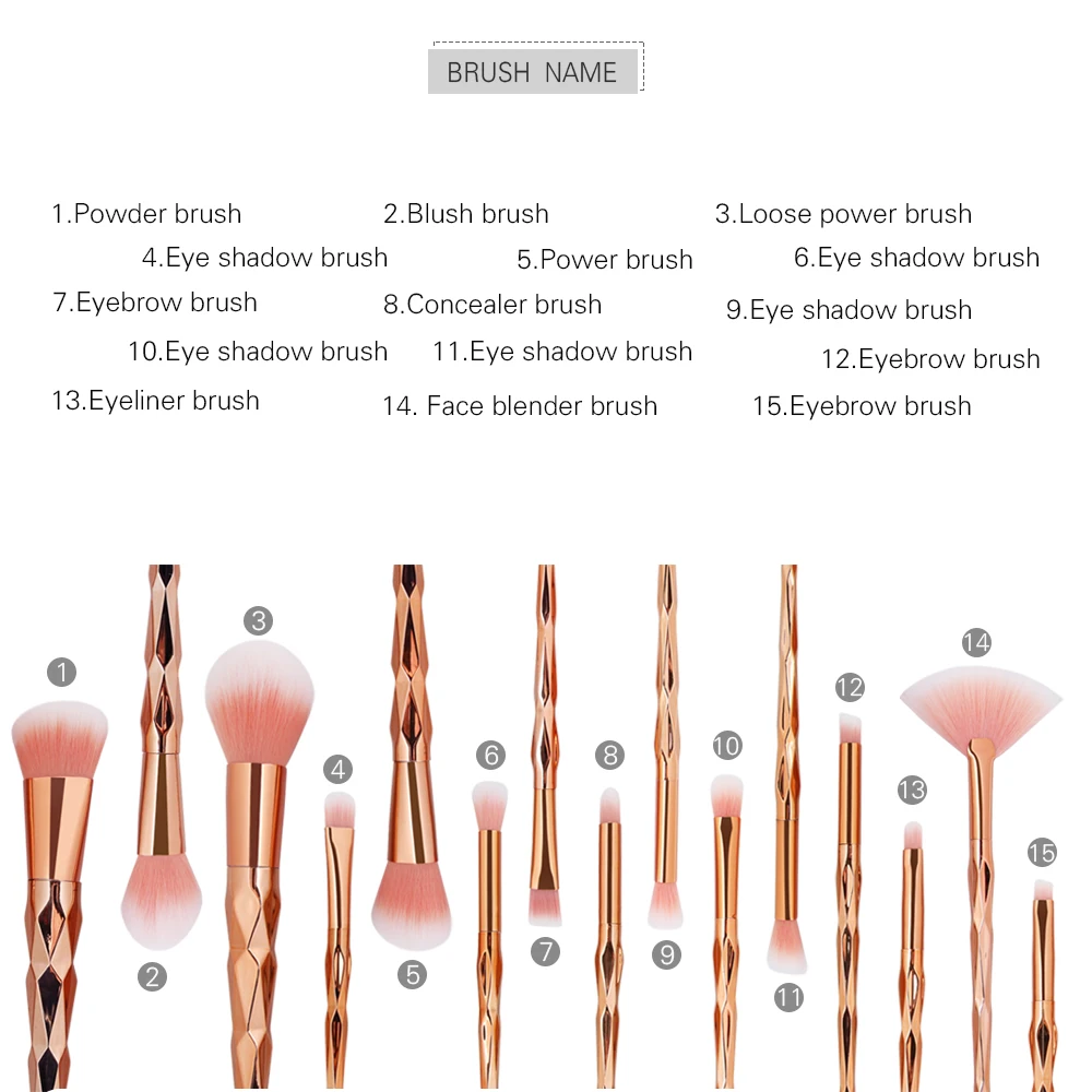 MAANGE, 10-15 шт., качественные кисти для макияжа, набор, инструмент для красоты, мощная основа, тени для век, румяна, смешивающая косметика для контурирования, кисти для макияжа