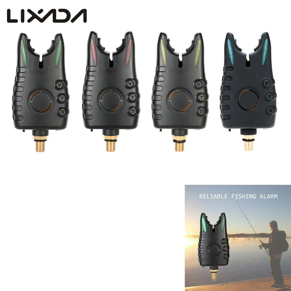 

Lixada Lightweight Fishing Bite Alarm Indicator for Fishing Rod Adjustable Tone Volume and Sensitivity Fishing Alarm Tackle Tool