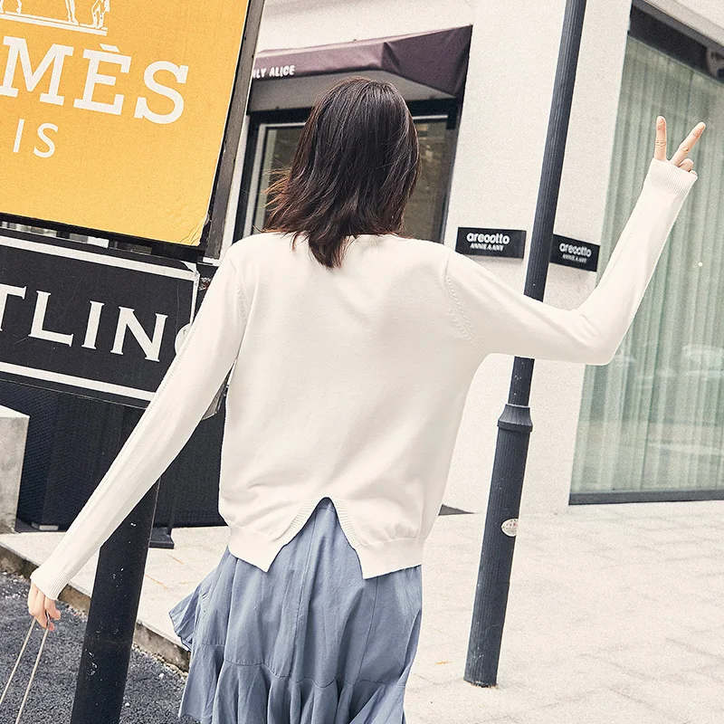 Causal Befree Women Sweaters Fine Flat Knit Pullovers Sweater Pull Femme Hiver 2018 Jumper Sweater Winter Clothing CQM18172