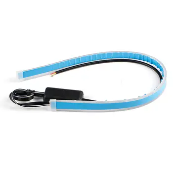 

Dual-color Daylight Non-destructive Installation Lamp 1 Pc Streamer Light Turn Signal Strip Headlight Ultra-thin External Guide