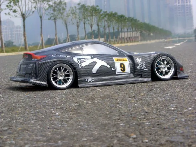 Ewellsold 1/10 remove control car R/C Гоночная машина ПВХ корпус 195 мм No:041 black|body shell|car body shellrc shell |