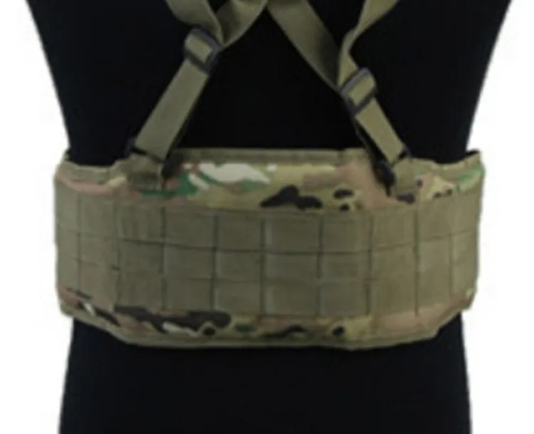Ceinture de taille rembourrée MOLLE pour hommes, équipement tactique, bretelles de Combat Airsoft réglables, Support de taille pour chasse, ceintures militaires de l'armée, bricolage
