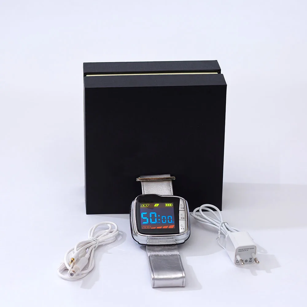 

Home laser glucose monitor wrist cold laser blood pressure treatment watch