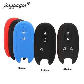 Keyforkess 2/3/4 pulsanti custodia portachiavi in Silicone per SUZUKI Grand Vitara New Swift Jimny SX4 Alto Wagon R copertura supporto remoto automatico